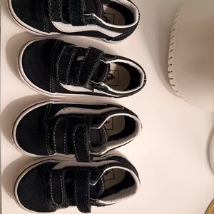 Vans toddler Black Velcro Sneakers